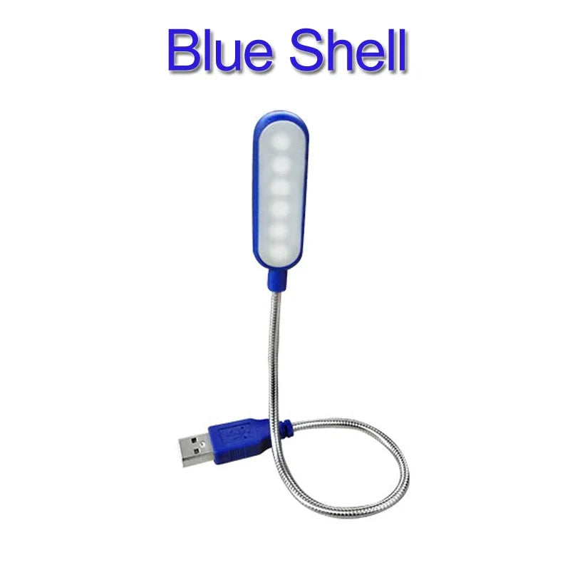 1PC Mini USB LED Light Book Light Flexible Reading Lamp Portable Night Light For Power Bank Laptop Notebook PC Computer